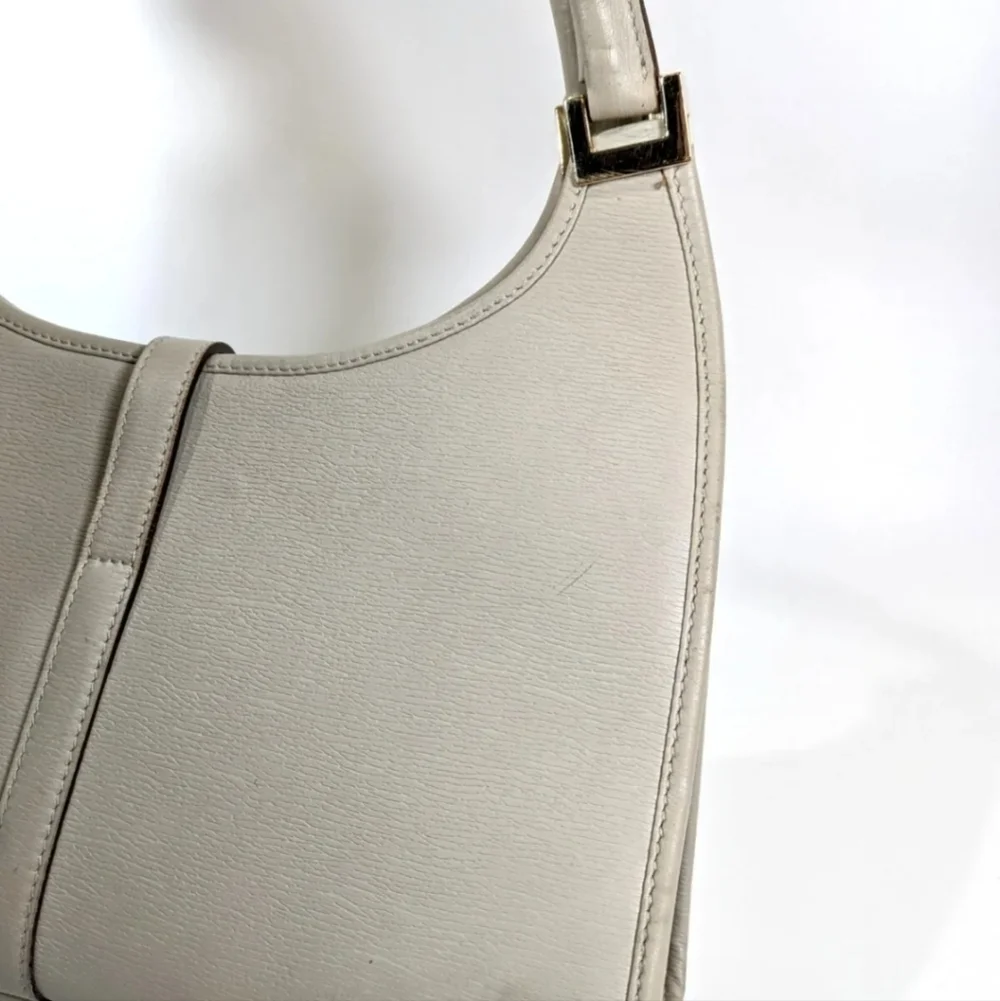 🔥 Vintage GUCCI Jackie Hand Bag 🔥 In Dove Grey Leather - Picture 4 of 14